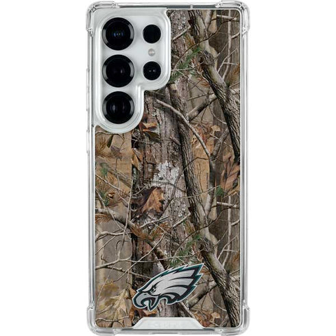 NFL Philadelphia Eagles Realtree AP Camo Galaxy S25 Ultra Clear Case
