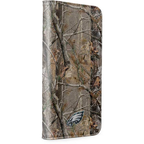 NFL Philadelphia Eagles Realtree AP Camo iPhone 15 Plus Folio Case