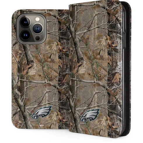 NFL Philadelphia Eagles Realtree AP Camo iPhone 15 Pro Max Folio Case