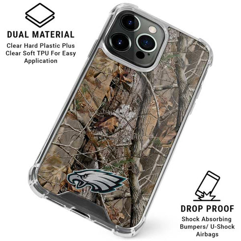 NFL Philadelphia Eagles Realtree AP Camo iPhone 16 Pro Max Clear Case