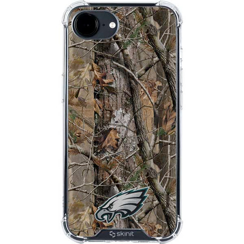 NFL Philadelphia Eagles Realtree AP Camo iPhone 16e Clear Case