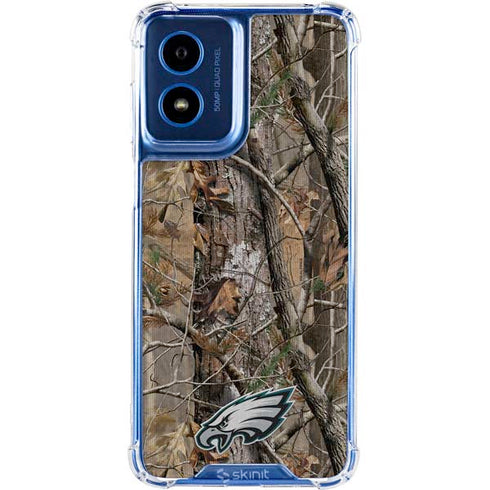 NFL Philadelphia Eagles Realtree AP Camo Moto G 5G (2024) Clear Case