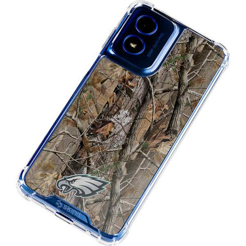 NFL Philadelphia Eagles Realtree AP Camo Moto G 5G (2024) Clear Case