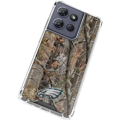 NFL Philadelphia Eagles Realtree AP Camo Moto G Play 5G (2025) Clear Case
