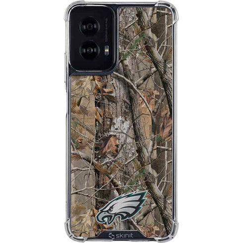 NFL Philadelphia Eagles Realtree AP Camo Moto G Power 5G (2024) Clear Case