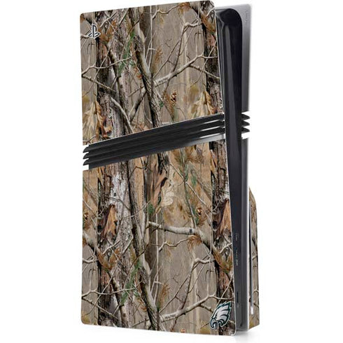 NFL Philadelphia Eagles Realtree AP Camo PS5 Pro Disk Console Skin