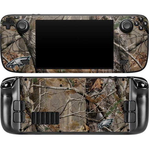 NFL Philadelphia Eagles Realtree AP Camo Steam Deck Handheld Gaming Computer OLED Skin
