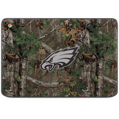 NFL Philadelphia Eagles Realtree Xtra Green Camo HP Chromebook Skin