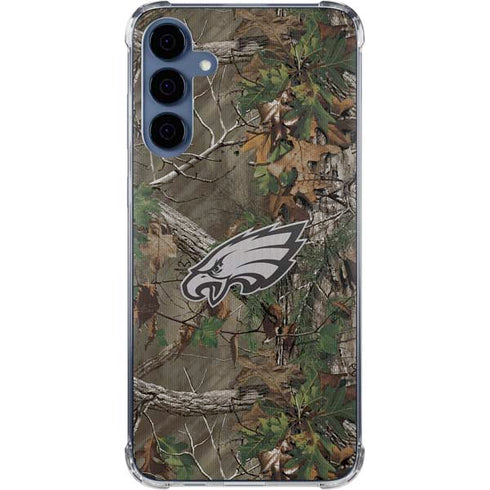 NFL Philadelphia Eagles Realtree Xtra Green Camo Galaxy A35 5G Clear Case
