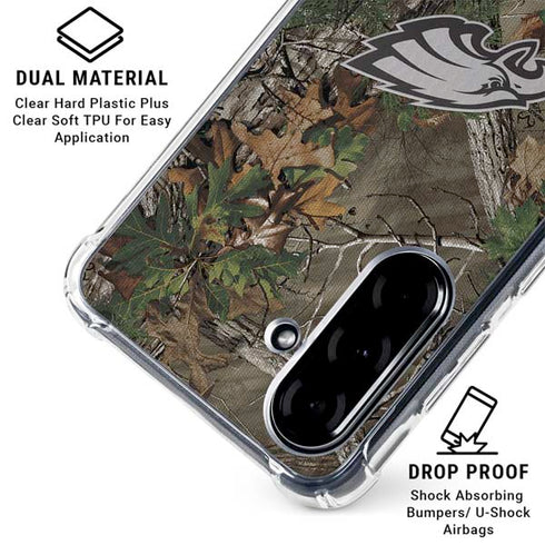 NFL Philadelphia Eagles Realtree Xtra Green Camo Galaxy A36 5G Clear Case