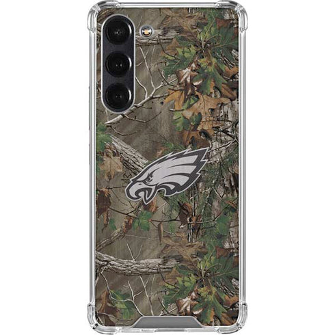 NFL Philadelphia Eagles Realtree Xtra Green Camo Galaxy S24 FE Clear Case