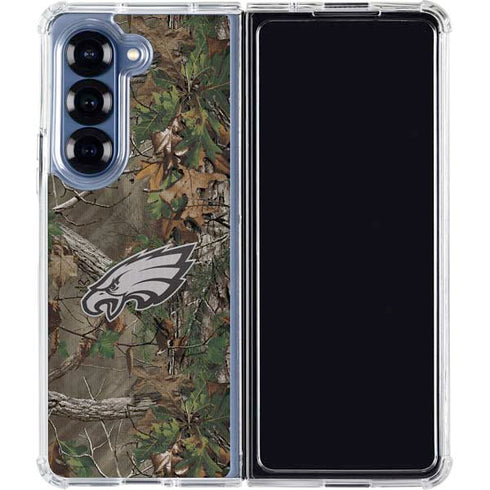 NFL Philadelphia Eagles Realtree Xtra Green Camo Galaxy Z Fold6 Clear Case