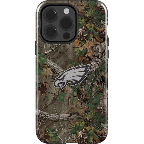 NFL Philadelphia Eagles Realtree Xtra Green Camo iPhone 15 Pro Impact Case