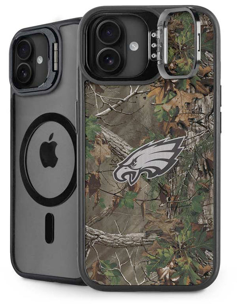NFL Philadelphia Eagles Realtree Xtra Green Camo iPhone 16 Kickstand Case