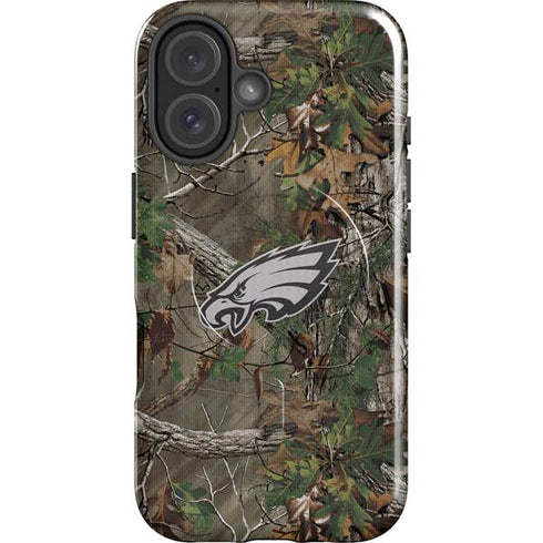 NFL Philadelphia Eagles Realtree Xtra Green Camo iPhone 16 Magsafe Impact Case