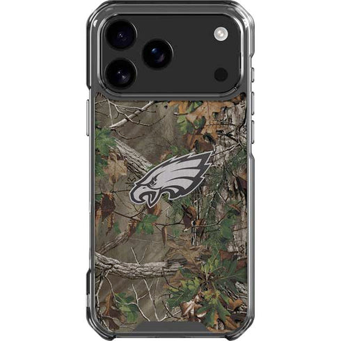 NFL Philadelphia Eagles Realtree Xtra Green Camo iPhone 18 Pro Max Clear Case