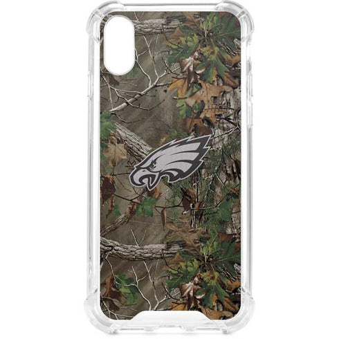 NFL Philadelphia Eagles Realtree Xtra Green Camo iPhone XS Clear Case