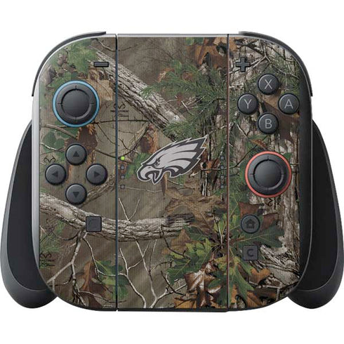 NFL Philadelphia Eagles Realtree Xtra Green Camo Nintendo Switch 2 (2025) with Joy-Con Skin