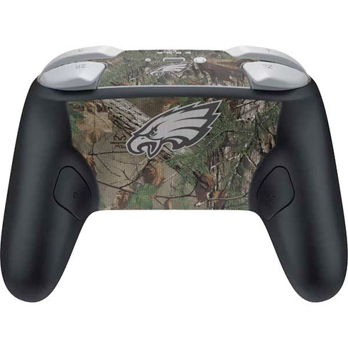 NFL Philadelphia Eagles Realtree Xtra Green Camo Nintendo Switch 2 (2025) Pro Controller Skin
