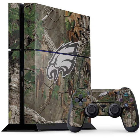 NFL Philadelphia Eagles Realtree Xtra Green Camo PS4 Console and Controller Bundle Skin