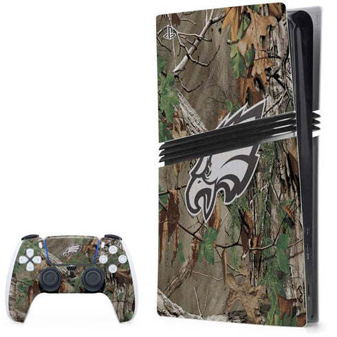 NFL Philadelphia Eagles Realtree Xtra Green Camo PS5 Pro Bundle Skin
