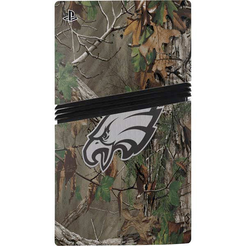 NFL Philadelphia Eagles Realtree Xtra Green Camo PS5 Pro Disk Console Skin