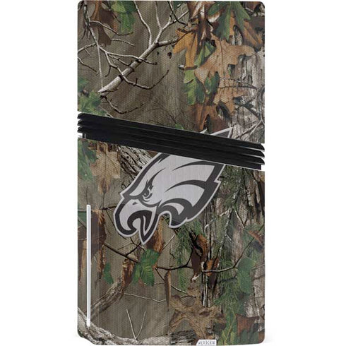 NFL Philadelphia Eagles Realtree Xtra Green Camo PS5 Pro Disk Console Skin