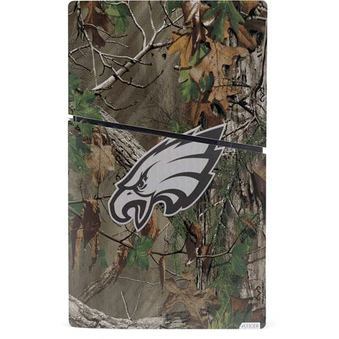 NFL Philadelphia Eagles Realtree Xtra Green Camo PS5 Slim Digital Edition Console Skin