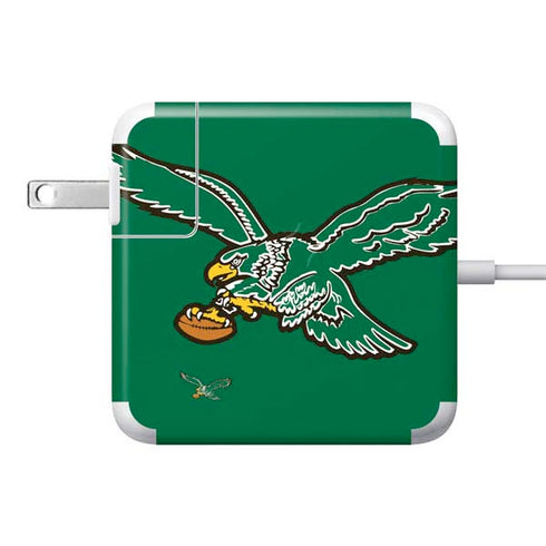NFL Philadelphia Eagles Retro Logo 85W Power Adapter (15 and 17 inch MacBook Pro Charger) Skin