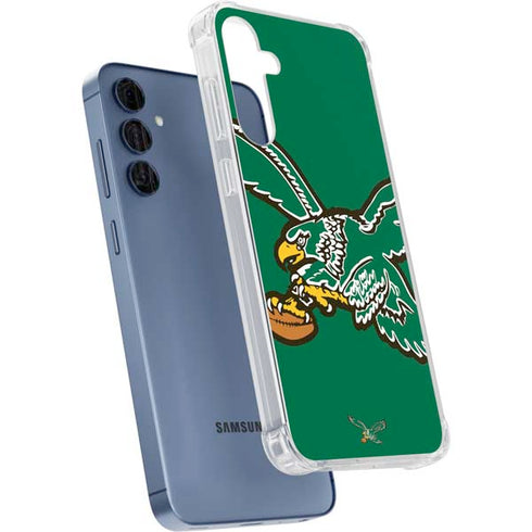 NFL Philadelphia Eagles Retro Logo Galaxy A35 5G Clear Case