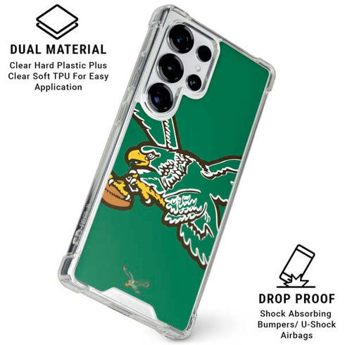 NFL Philadelphia Eagles Retro Logo Galaxy S25 Ultra Clear Case