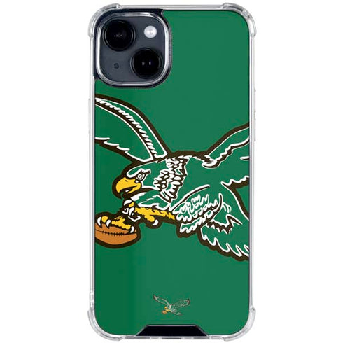 NFL Philadelphia Eagles Retro Logo iPhone 15 Clear Case