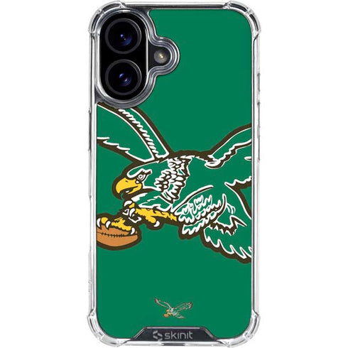 NFL Philadelphia Eagles Retro Logo iPhone 16 Clear Case