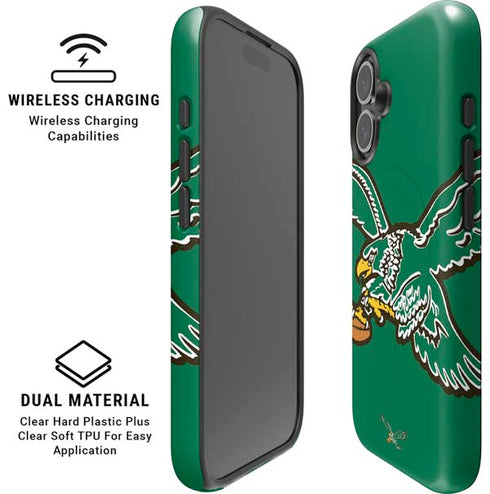 NFL Philadelphia Eagles Retro Logo iPhone 16 Plus Magsafe Impact Case