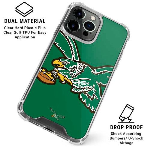 NFL Philadelphia Eagles Retro Logo iPhone 16 Pro Max Clear Case