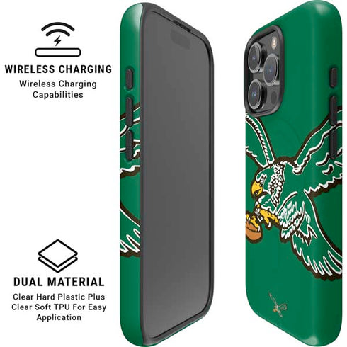 NFL Philadelphia Eagles Retro Logo iPhone 16 Pro Max Magsafe Impact Case