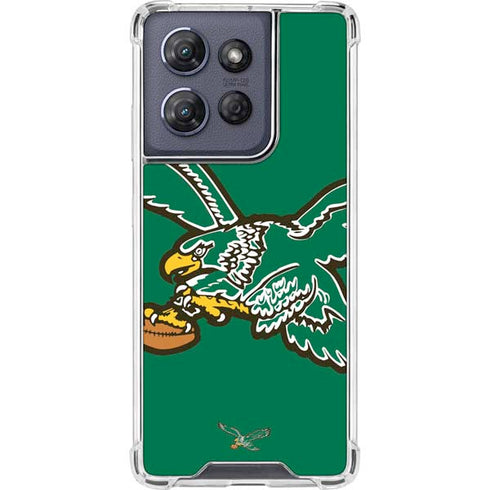 NFL Philadelphia Eagles Retro Logo Moto G 5G (2025) Clear Case
