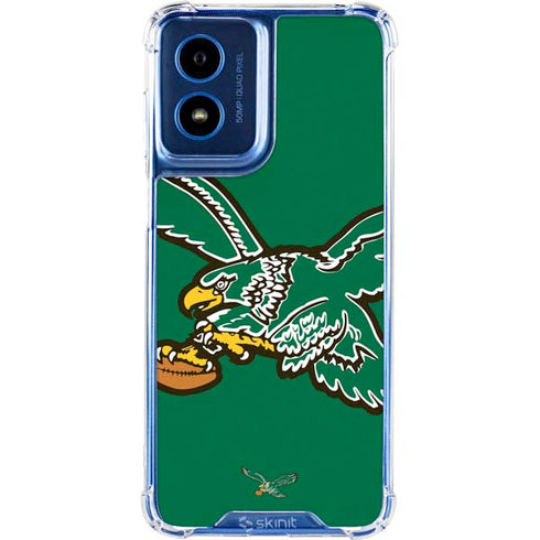 NFL Philadelphia Eagles Retro Logo Moto G 5G (2024) Clear Case
