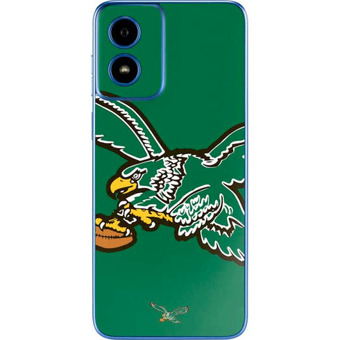 NFL Philadelphia Eagles Retro Logo Moto G Play 4G (2024) Skin