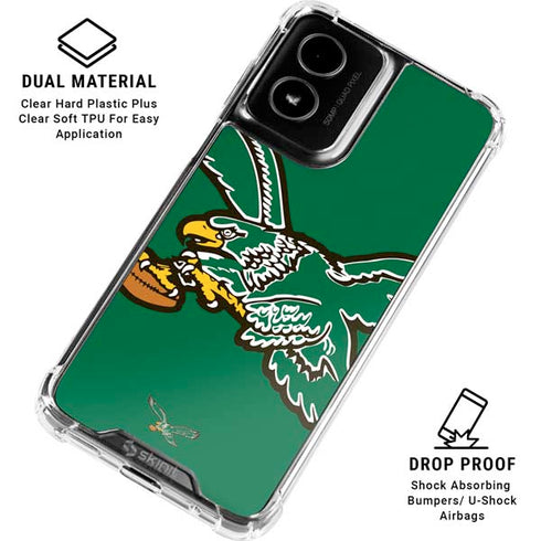 NFL Philadelphia Eagles Retro Logo Moto G Power 5G (2024) Clear Case