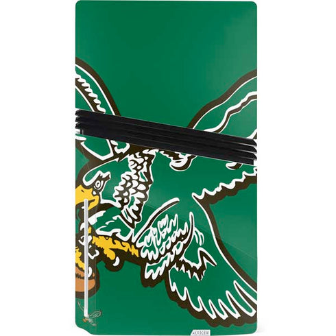 NFL Philadelphia Eagles Retro Logo PS5 Pro Disk Console Skin