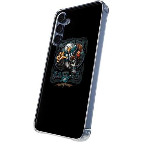 Liquid Blue NFL Philadelphia Eagles Running Back Galaxy A55 5G Clear Case