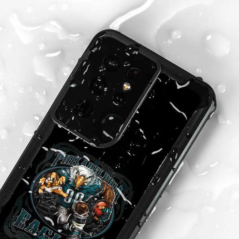 Liquid Blue NFL Philadelphia Eagles Running Back Galaxy S24 Ultra Waterproof Case