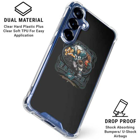 Liquid Blue NFL Philadelphia Eagles Running Back Galaxy S25 Plus Clear Case