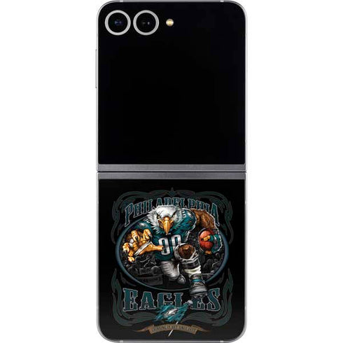Liquid Blue NFL Philadelphia Eagles Running Back Galaxy Z Flip6 Skin