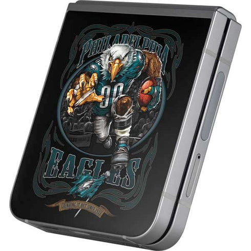 Liquid Blue NFL Philadelphia Eagles Running Back Galaxy Z Flip6 Skin