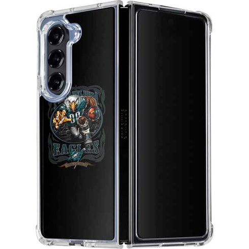 Liquid Blue NFL Philadelphia Eagles Running Back Galaxy Z Fold5 5G Clear Case