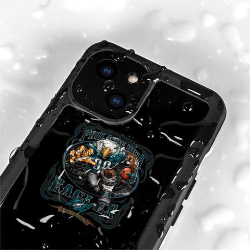 Liquid Blue NFL Philadelphia Eagles Running Back iPhone 15 Plus Waterproof Case