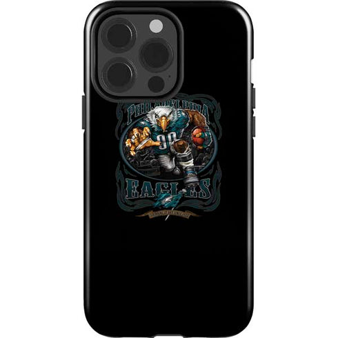 Liquid Blue NFL Philadelphia Eagles Running Back iPhone 15 Pro Impact Case