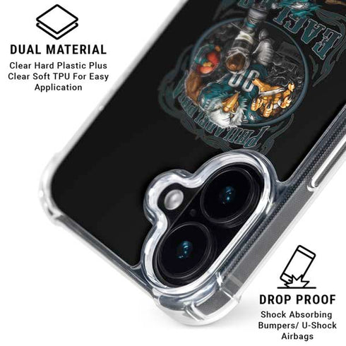 Liquid Blue NFL Philadelphia Eagles Running Back iPhone 16 Clear Case
